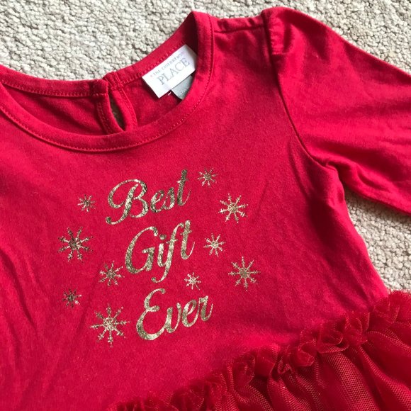 The Children's Place Tool Holiday Dress 9-12m - Picture 2 of 8